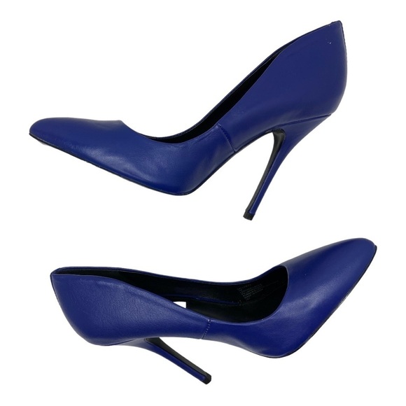 Steve Madden Women’s Blue Galleryy Round Toe High Heel Shoes Size 7M - Picture 3 of 13
